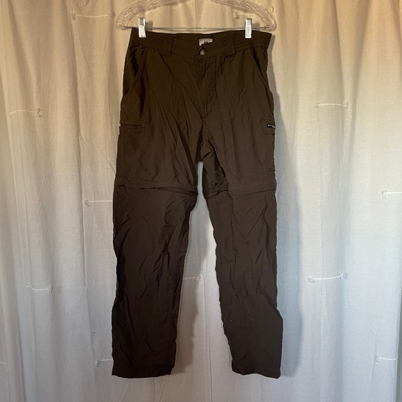 Columbia Pants - Columbia Brown Convertible Pants/Shorts